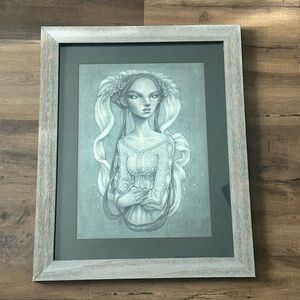Zan Von Zed Mystical Goth Fairytale Bride Print Artwork